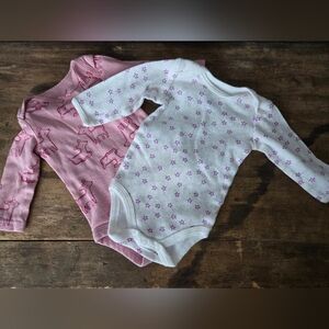 Carter’s & Koala Baby Pink Star & Animal Onesies Set 0–3M